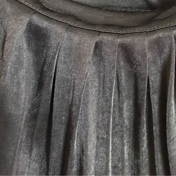 Larok Black Pleated Tiered Mini Babydoll Dress Size large - Picture 11 of 11